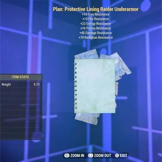 Plan: Protective Lining Raider Underarmor 