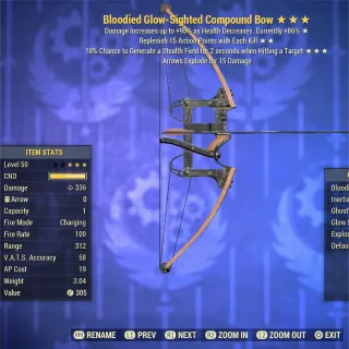 Bloodied RAP Ghost Compound Bow 