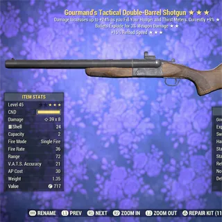 GourE FR Double-Barrel Shotgun 