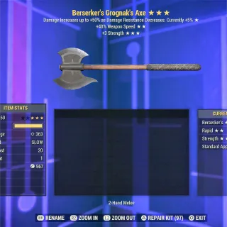Berserker SSS Grognak Axe 