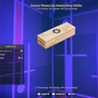 Enclave Plasma Gun Gamma wave Emitter