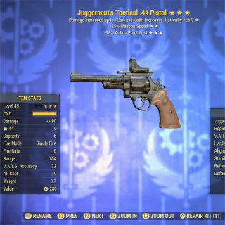 Juggernaut 2525 .44 Pistol 