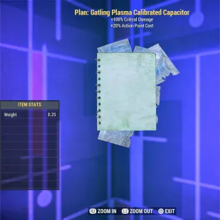 Plan Gatling Plasma Calibrated Capacitor 
