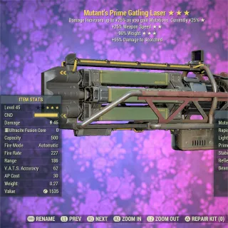 Mutant FFR RW NU Gatling Laser 