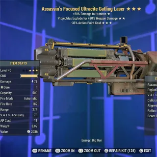 AE35 Ultracite Gatling Laser 