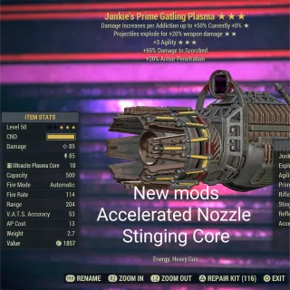 JE 3A Gatling Plasma New Mods