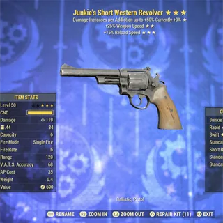 Junkie FFR FR Western Revolver 