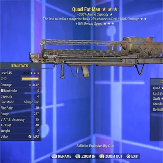 Quad Last Shot FR Fat Man 