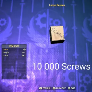 10 000 Loose Screws 