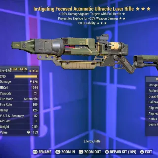 IE Durability Ultracite Laser Rifle 