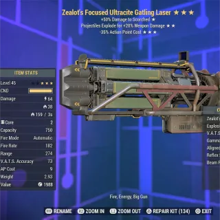 ZE35 Ultracite Gatling Laser 