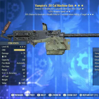 Vampire FFR Ghost .50 Cal Machine Gu