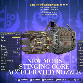 QFFR 3I Gatling Plasma with New Mods