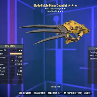 LEGACY Stalker LD RW Mole Miner Gauntlet 