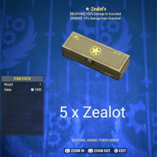 5 x Zealot Mod Box 