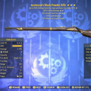 Aristocrat 5035 Black Powder Rifle 