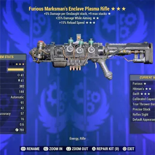 Furious  Full Mod Enclave Plasma Flamer 