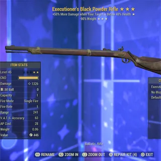 LEGACY Executioner RW Black Powder Rifle 