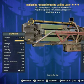 IE RW Ultracite Gatling Laser 