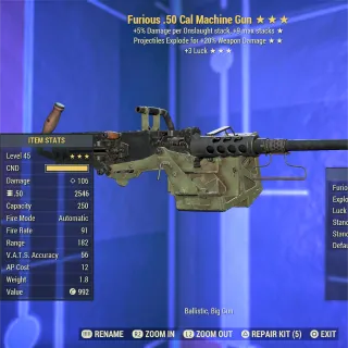 FE 3L .50 Cal Machine Gun 