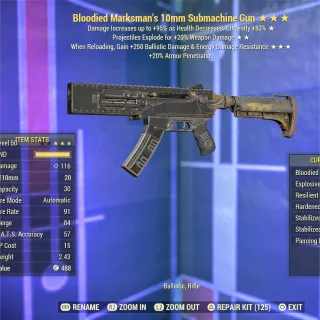 BE 250 10mm Submachine Gun 