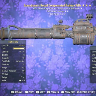 Executioner V50 RW Railway Rifle 