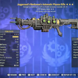 Juggernaut 2535 Plasma Rifle 
