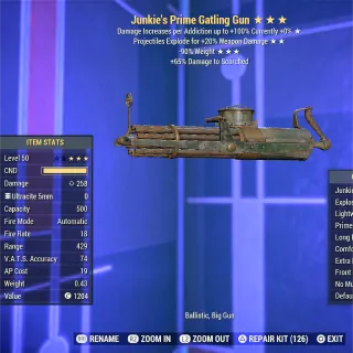 JE 90RW Gatling Gun 