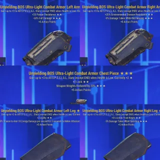 Unyielding Heavy Combat Full Armor Set 