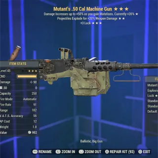 ME 3L .50 Cal Machine Gun 