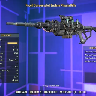 Unrolled Full Mod Enclave Plasma Rifle 