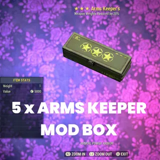 5 x Arms Keeper Mod Box WWR 
