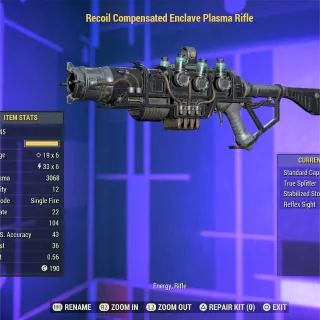 Unrolled Full Mod Enclave Plasma Rifle 