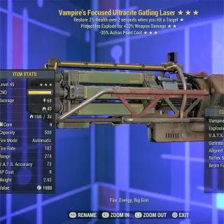 VE35 Ultracite Gatling Laser 