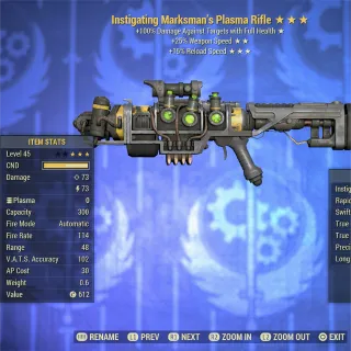 Instigating FFR FR Plasma Rifle 