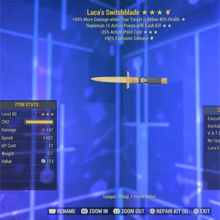 Luca's Switchblade 
