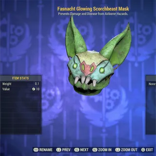 Fasnacht Glowing Scorchbeast Mask