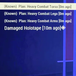 Heavy Combat Plans  