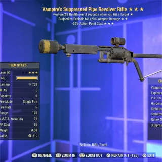 VE35 Pipe Revolver Rifle 