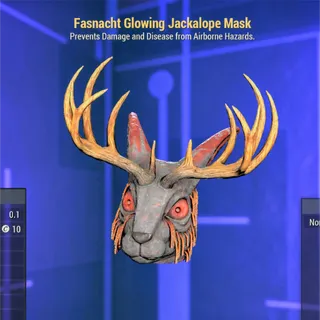 Fasnacht Glowing Jackalope Mask 