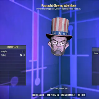 Fasnacht Glowing Abe Mask