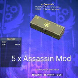 5 x Assassin Mod Box 