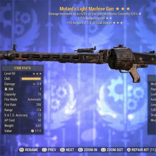 Mutant 2515 Light Machine Gun LMG 