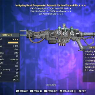 IE35 Full Mod Enclave Plasma Rifle EPR 