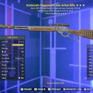 Aristocrat VHC FR Lever Rifle 