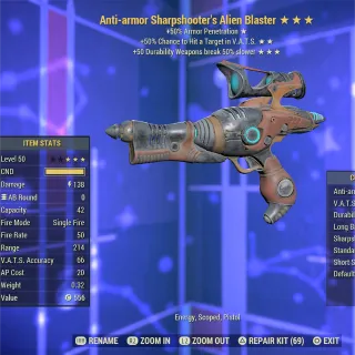 AA VHC Durability Alien Blaster 