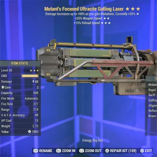 MFFR FR Ultracite Gatling Laser 