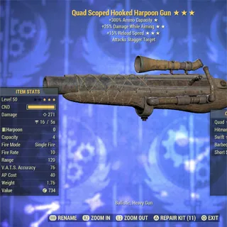 Quad DWA FR Harpoon Gun 