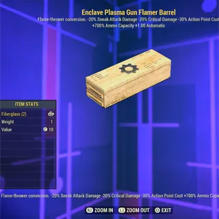 Enclave Plasma Gun Flamer Barrel 