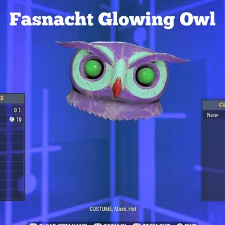 Fasnacht Glowing Owl Mask 